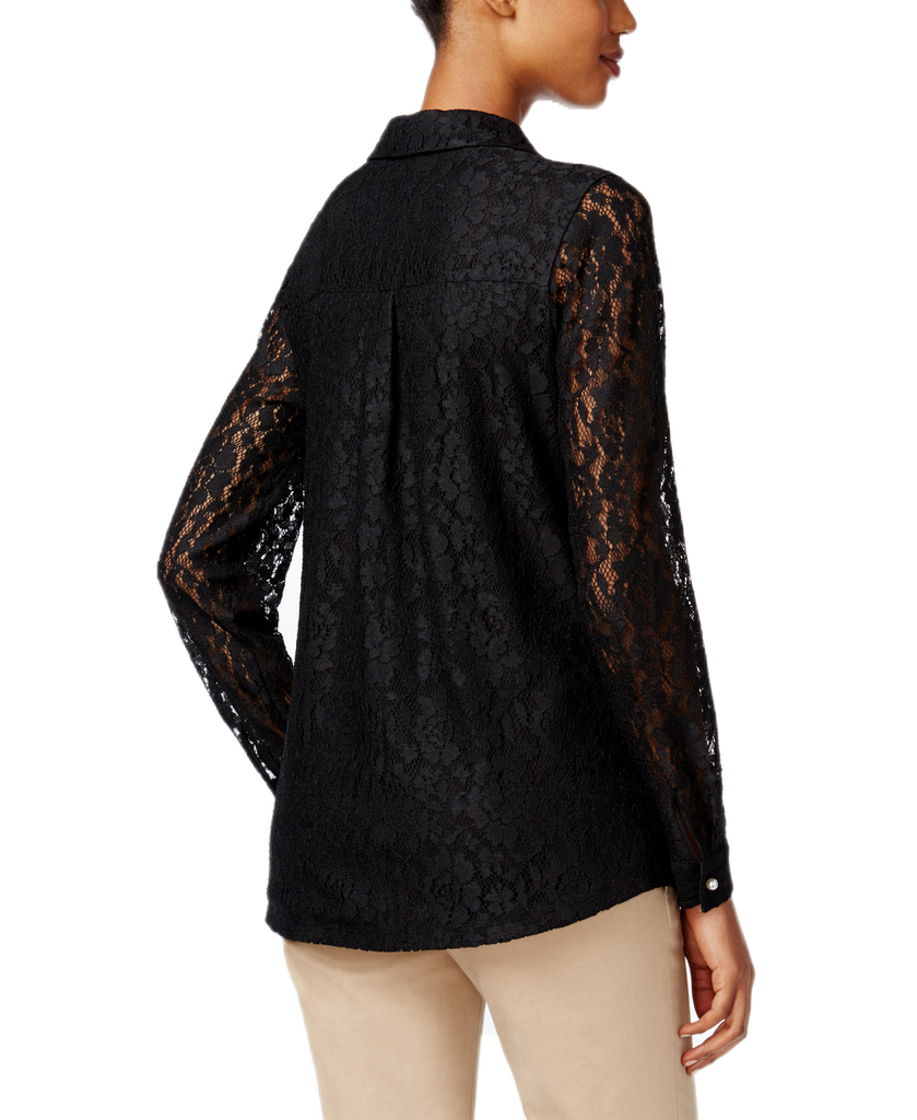 Charter Club Women Lace Shirt