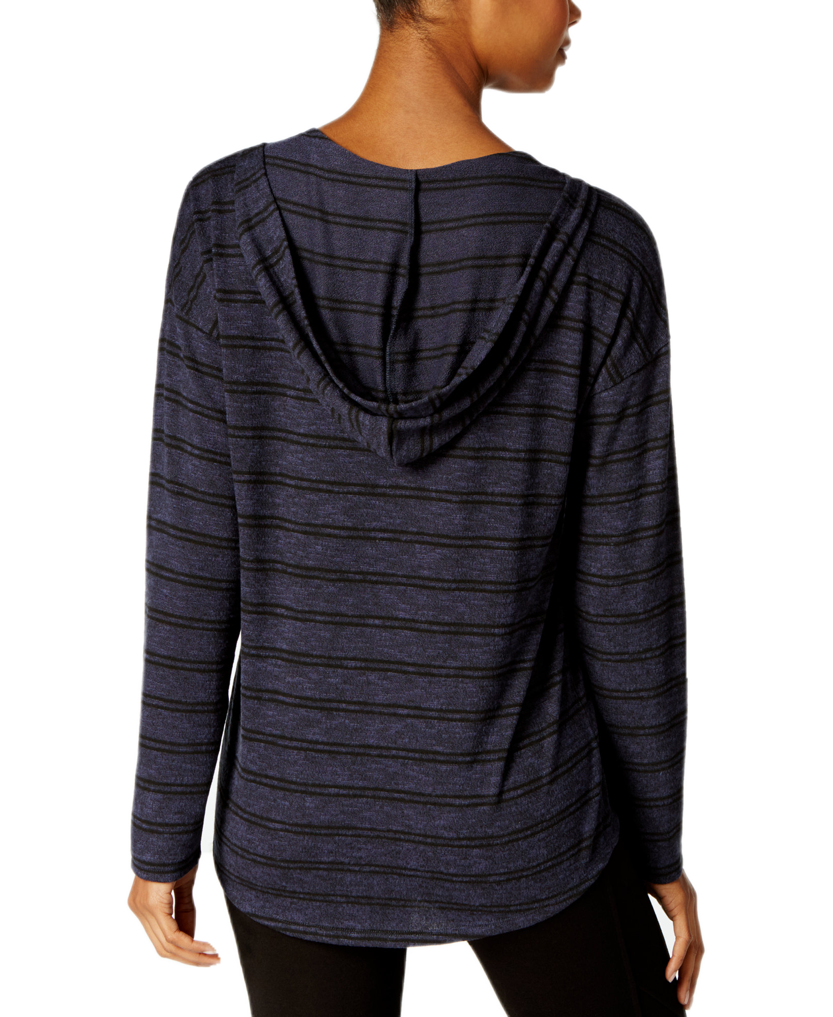 Hippie Rose Women Striped Pullover Hoodie