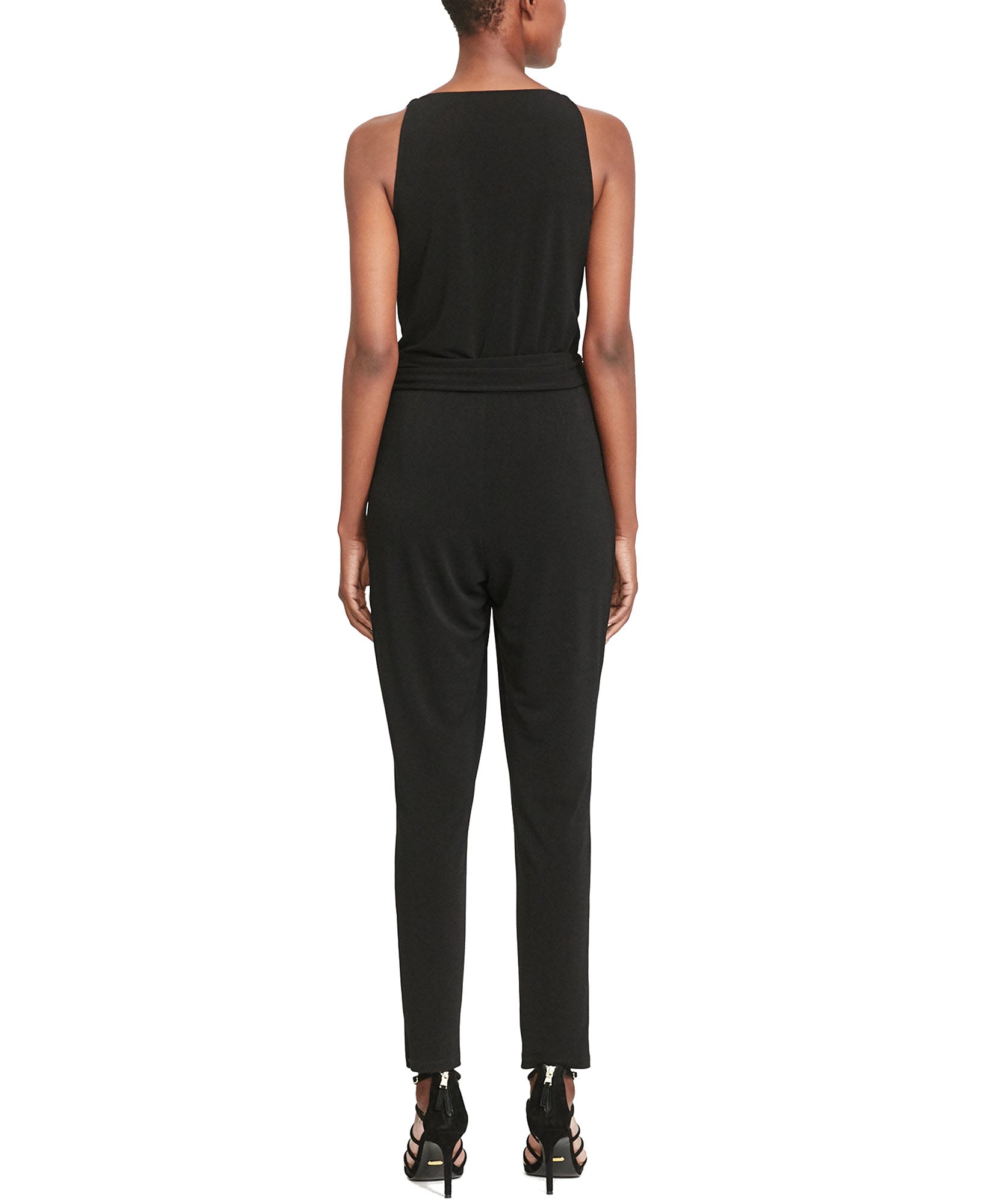 Lauren Ralph Lauren Women Petite Jersey Surplice Jumpsuit