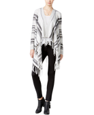 Almost-Famous-Juniors-Striped-Fringe-Waterfall-Cardigan-Grey-Black