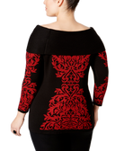 INC International Concepts Women Plus Jacquard Tunic