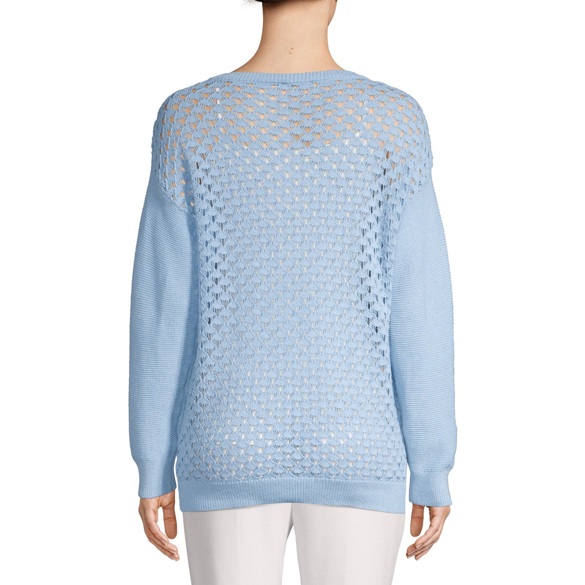 Jones New York Women Patterned Cotton Sweater