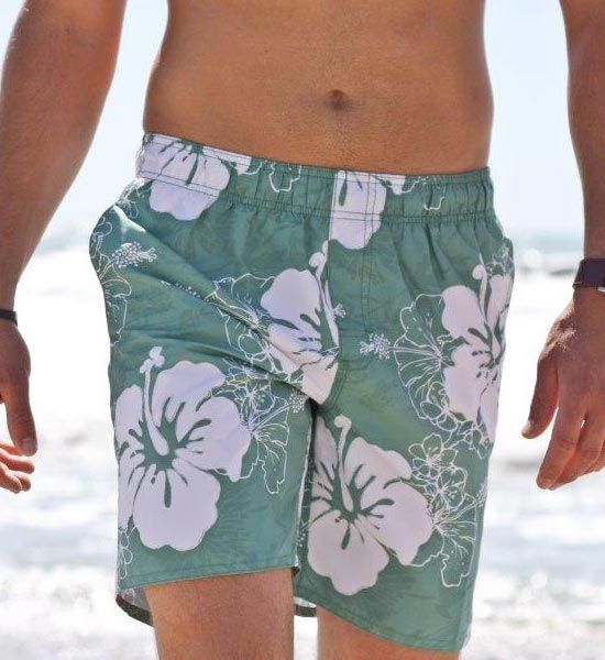 Zonal Men Beach House Microfiber Retro Board Shorts