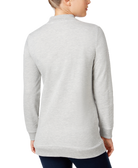 Almost Famous Juniors Patch Trim Tunic Bomber Jacket
