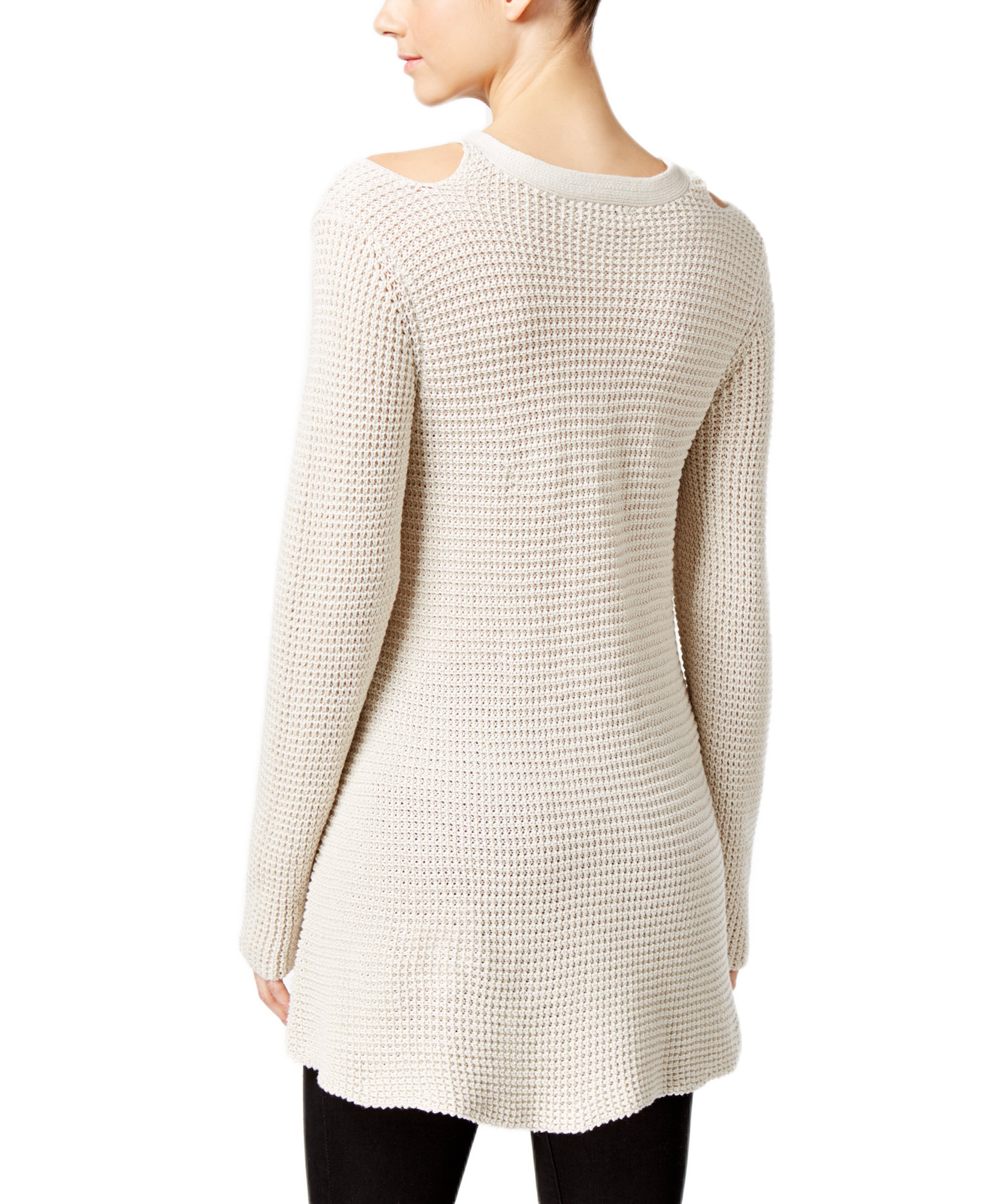 Style & Co Women Cutout High Low Sweater
