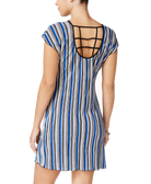 Speechless Juniors Striped Lattice Back Shift Dress