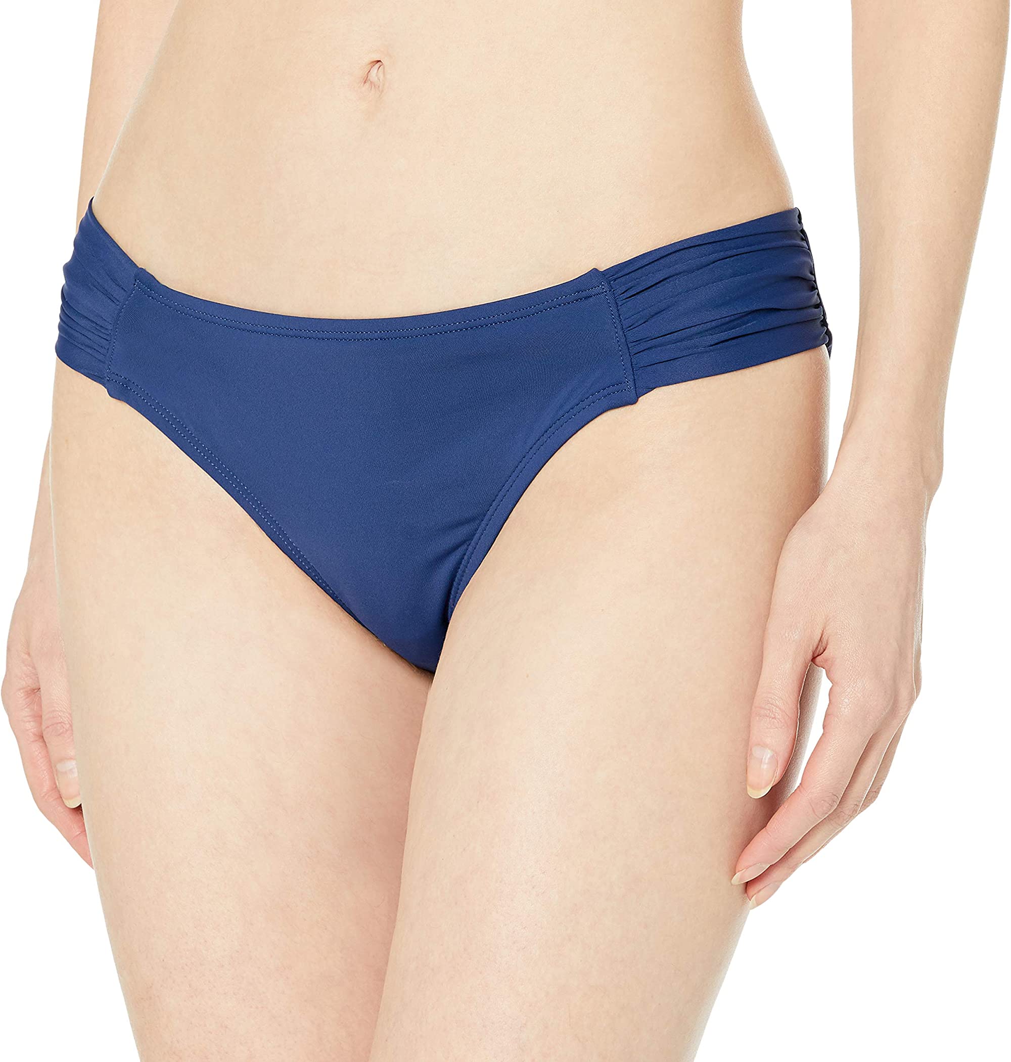 Cole of California Women Ruched Bikini Bottoms Blue