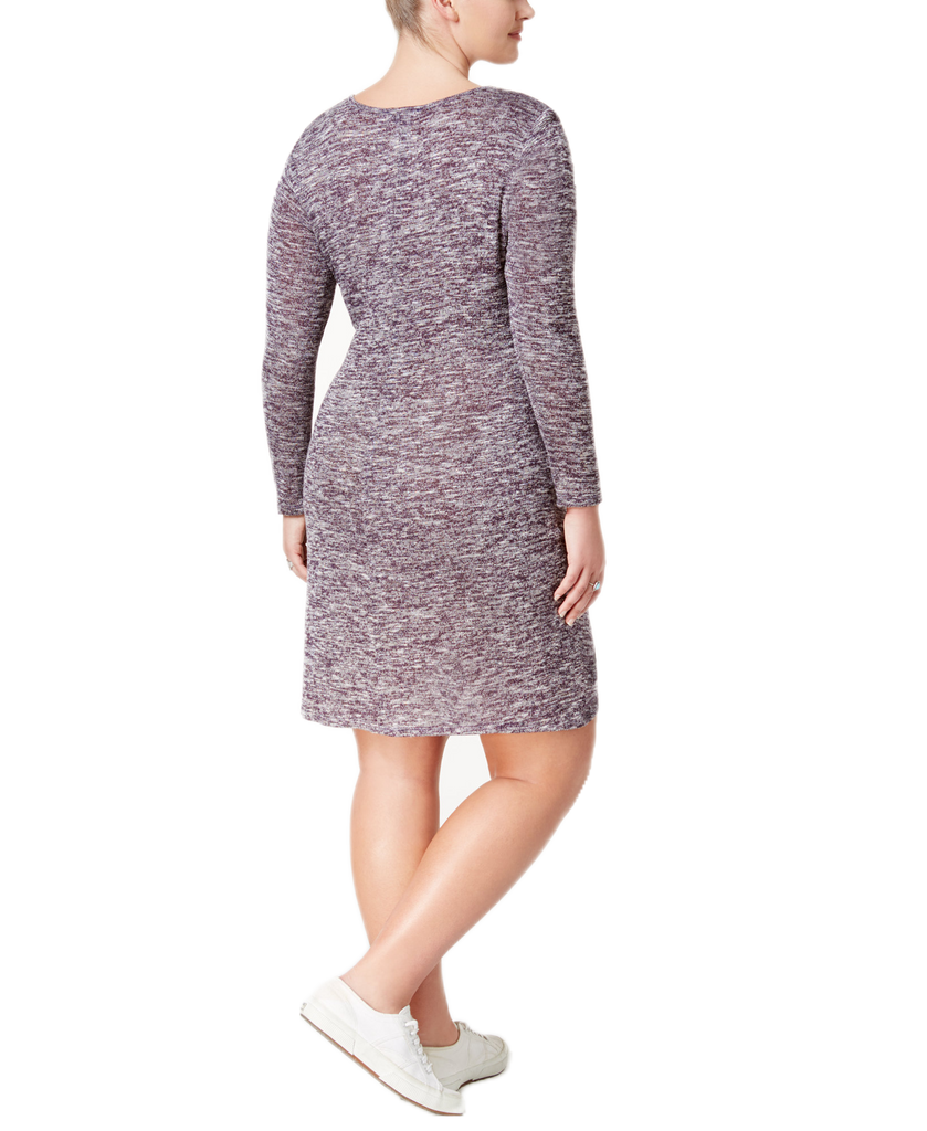 Love Squared Women Plus Trendy Twist Front Sweater Dress