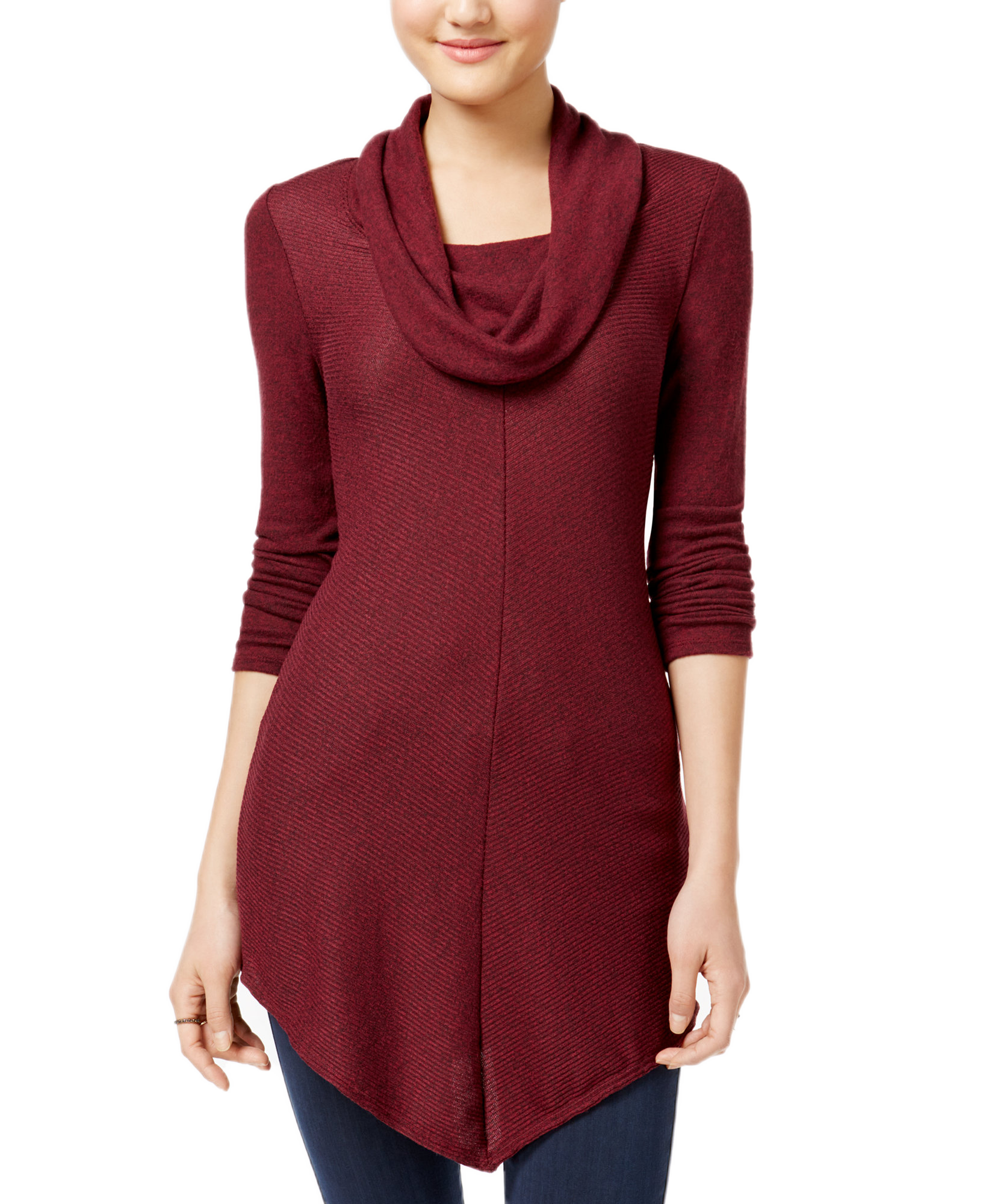 BCX Juniors Cowl Neck Sweater Bordeaux
