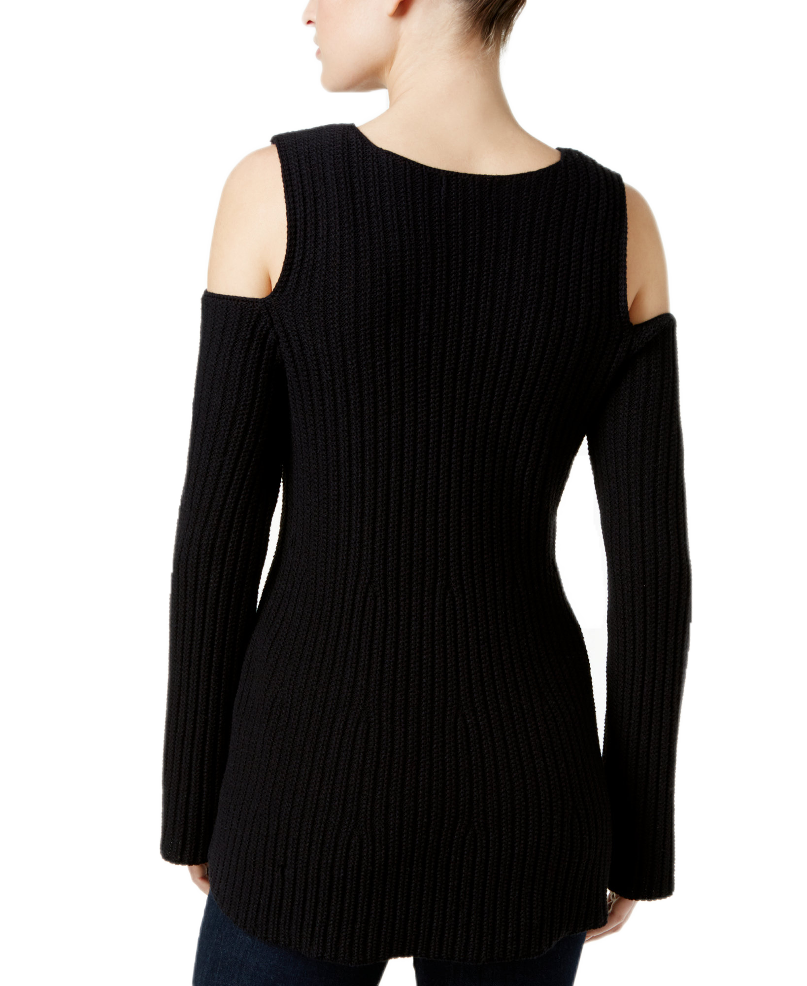 Style & Co Women Off The Shoulder Bell Sleeve Sweater