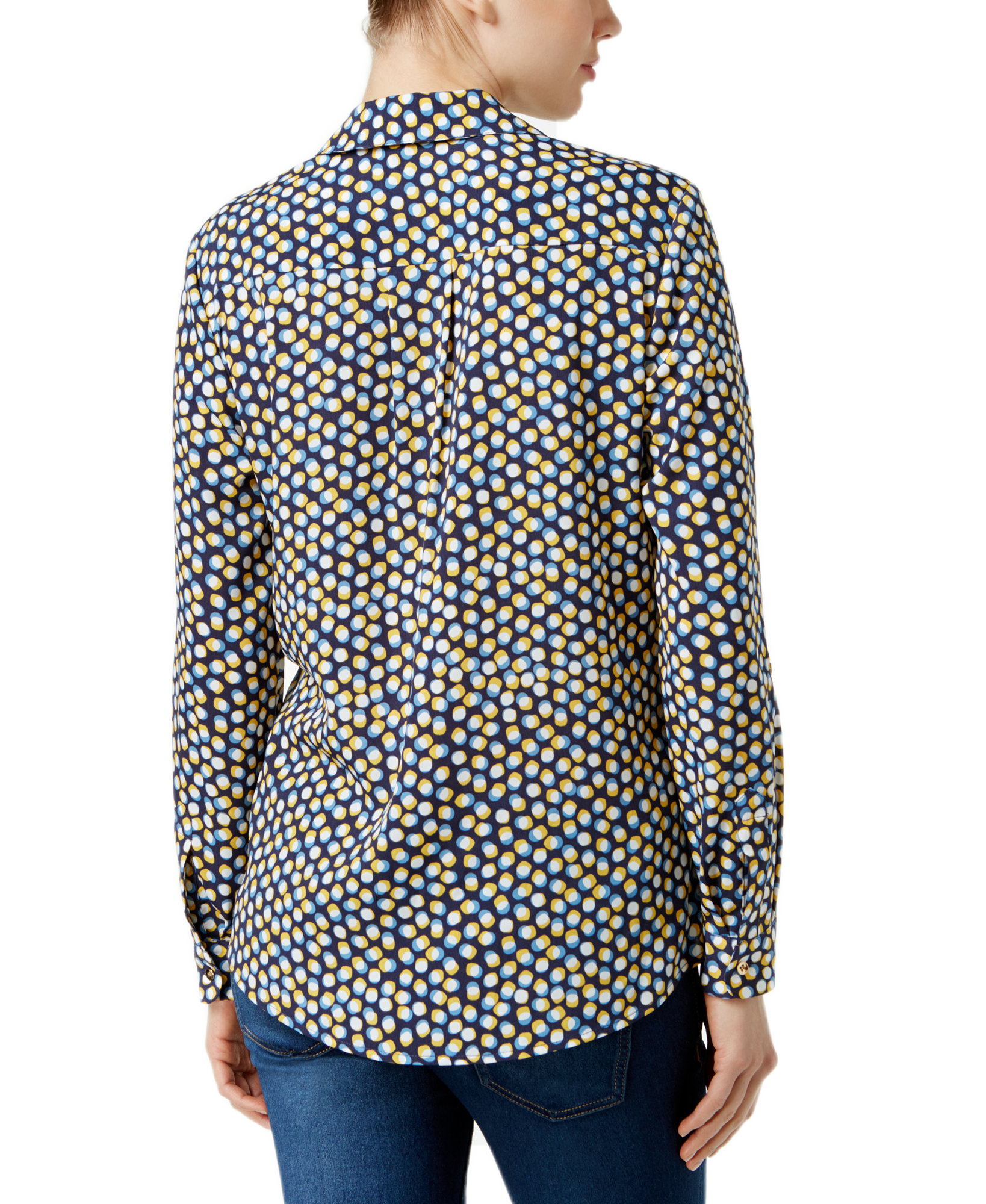 Charter Club Women Printed Utility Blouse