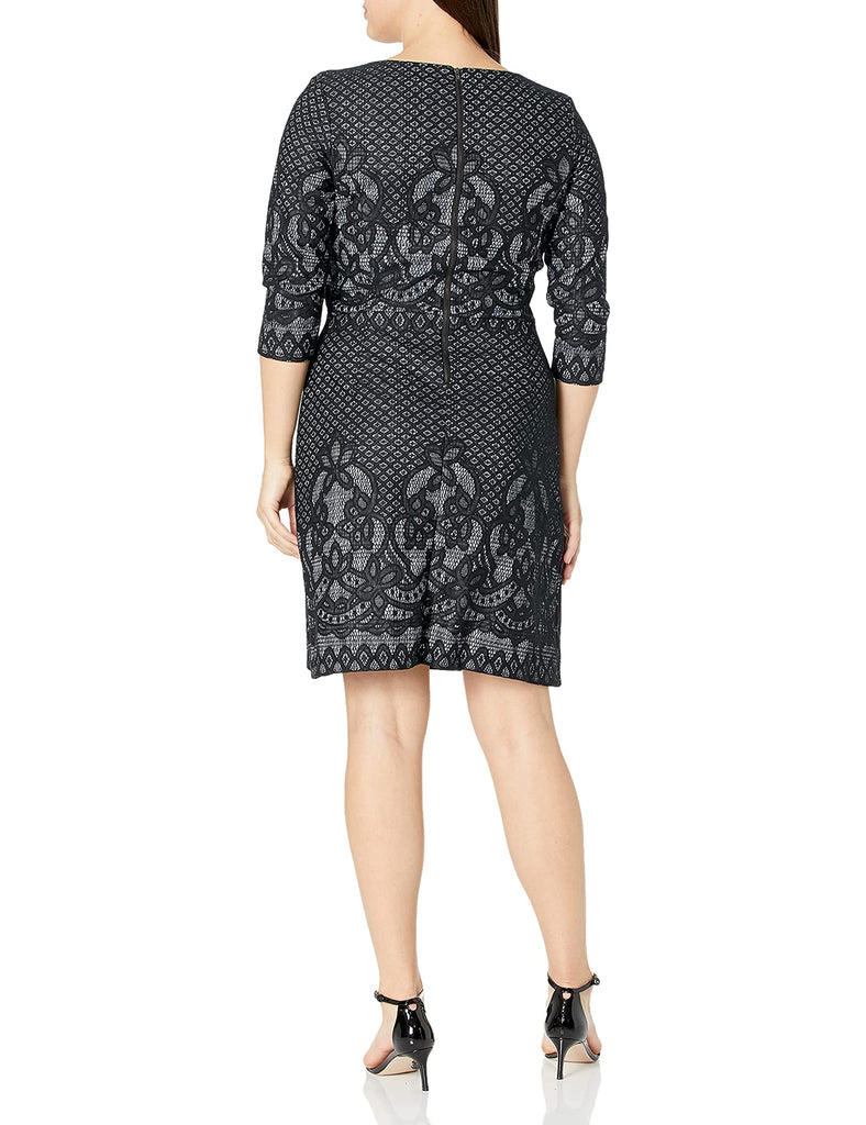 Women's Bonded Lace Pattern Dress Online Warehouse Sale Women's Bonded Lace Pattern Dress Online Warehouse Sale
