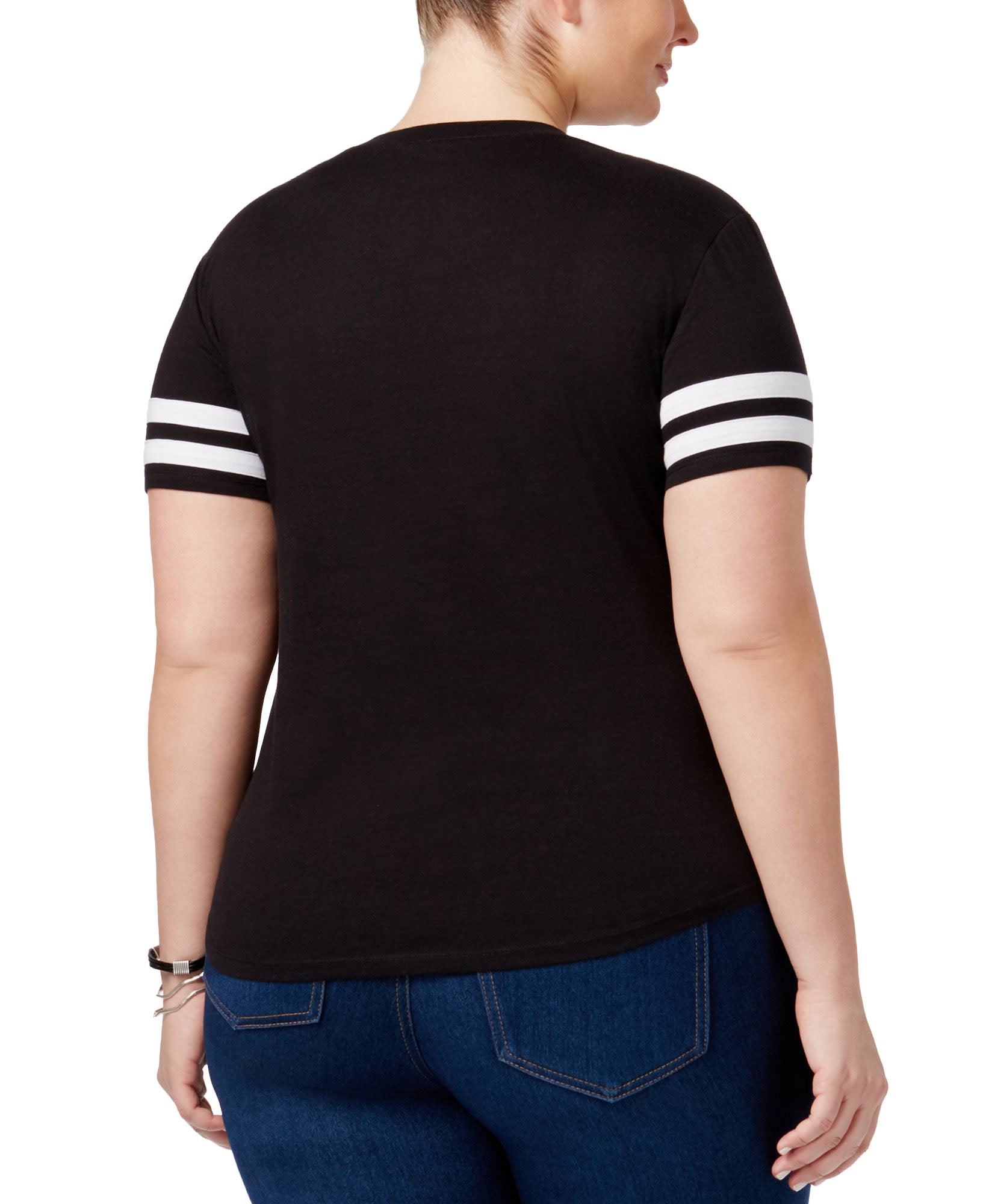 Love Tribe Women Plus Disney Trendy Mickey Graphic T Shirt