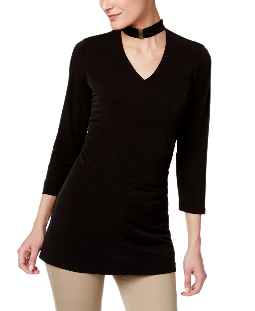 Calvin Klein Women Embellished Choker Top Black