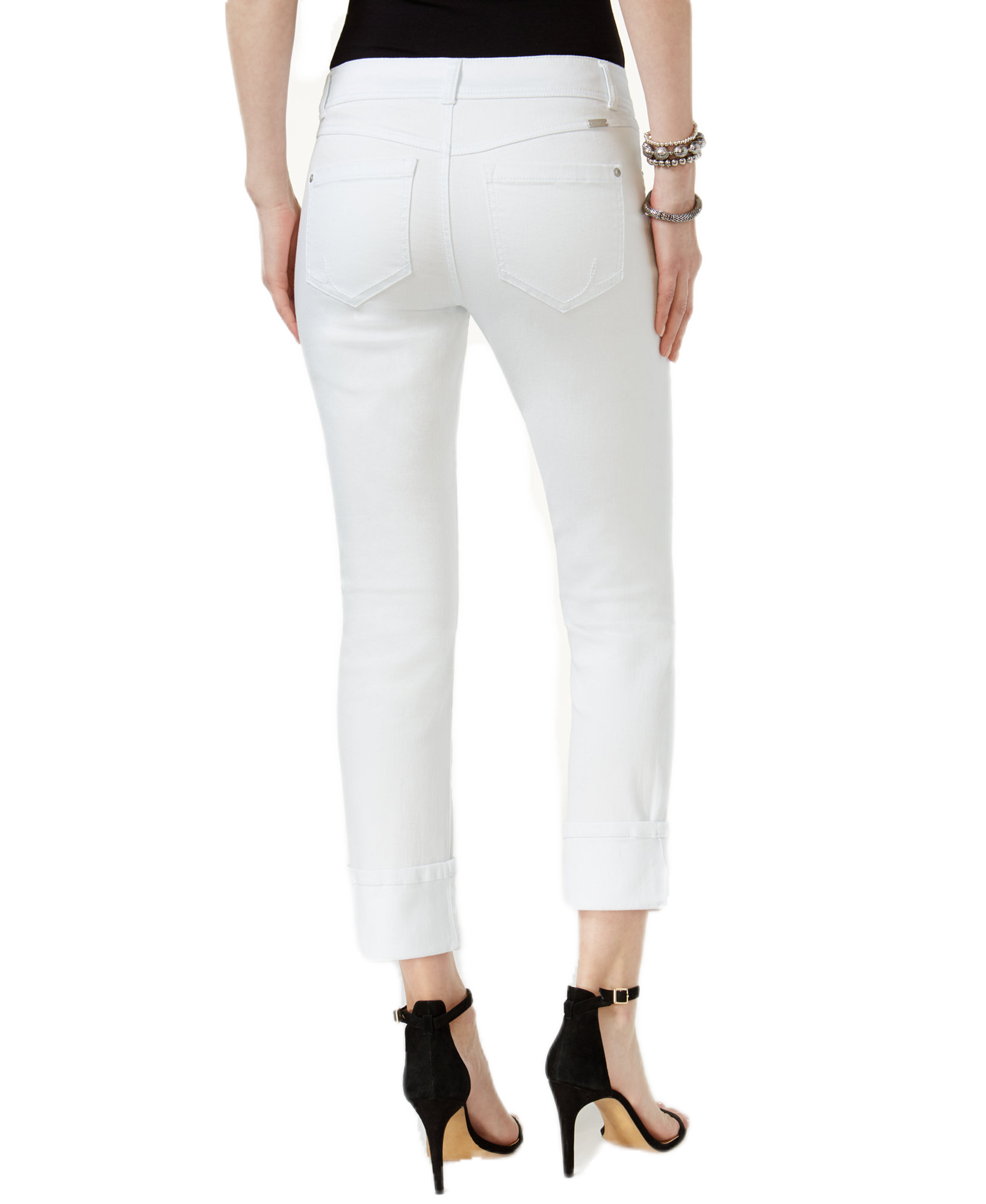 INC International Concepts Women Curvy Fit Cropped Jeans