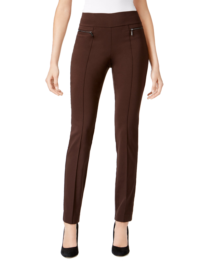 Style & Co Women Pull On Skinny Pants Rich Truffle