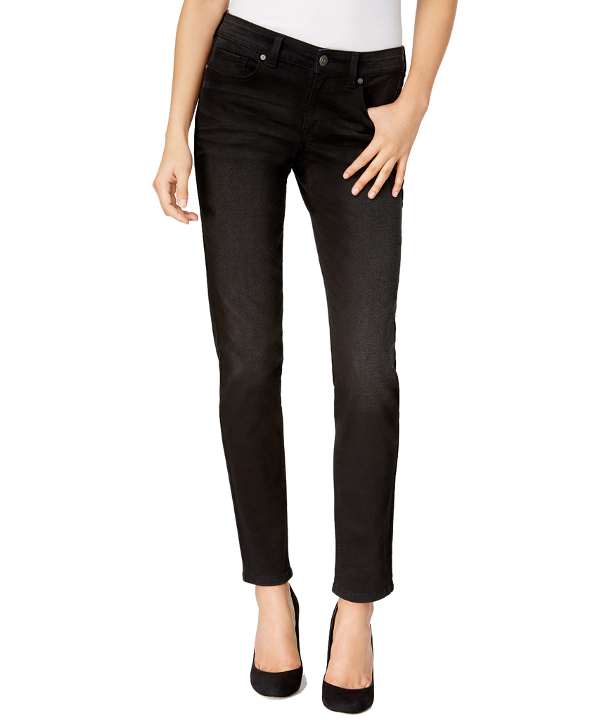 Style & Co Women Performance Stretch Skinny Jeans Deep Black