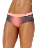 Nike Women Ombre Hipster Bikini Swimsuit Bottoms Crimson Pulse