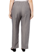 Alfred Dunner Women Plus Classic Pull On Straight Leg Pants