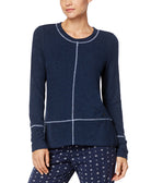 Nautica Women Dolman Sleeve Pajama Top Navy Heather