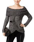 INC International Concepts Women Off The Shoulder Sweater
