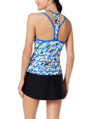 Go By Gossip Women Crossed Signals Printed Racerback Tankini Top