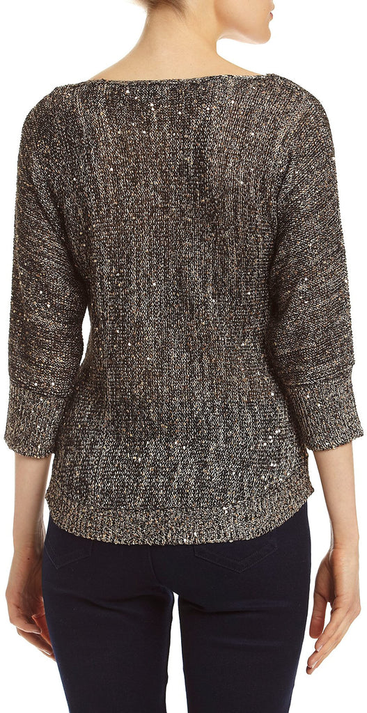 XOXO Juniors Chain Detail Sequin Pullover Sweater