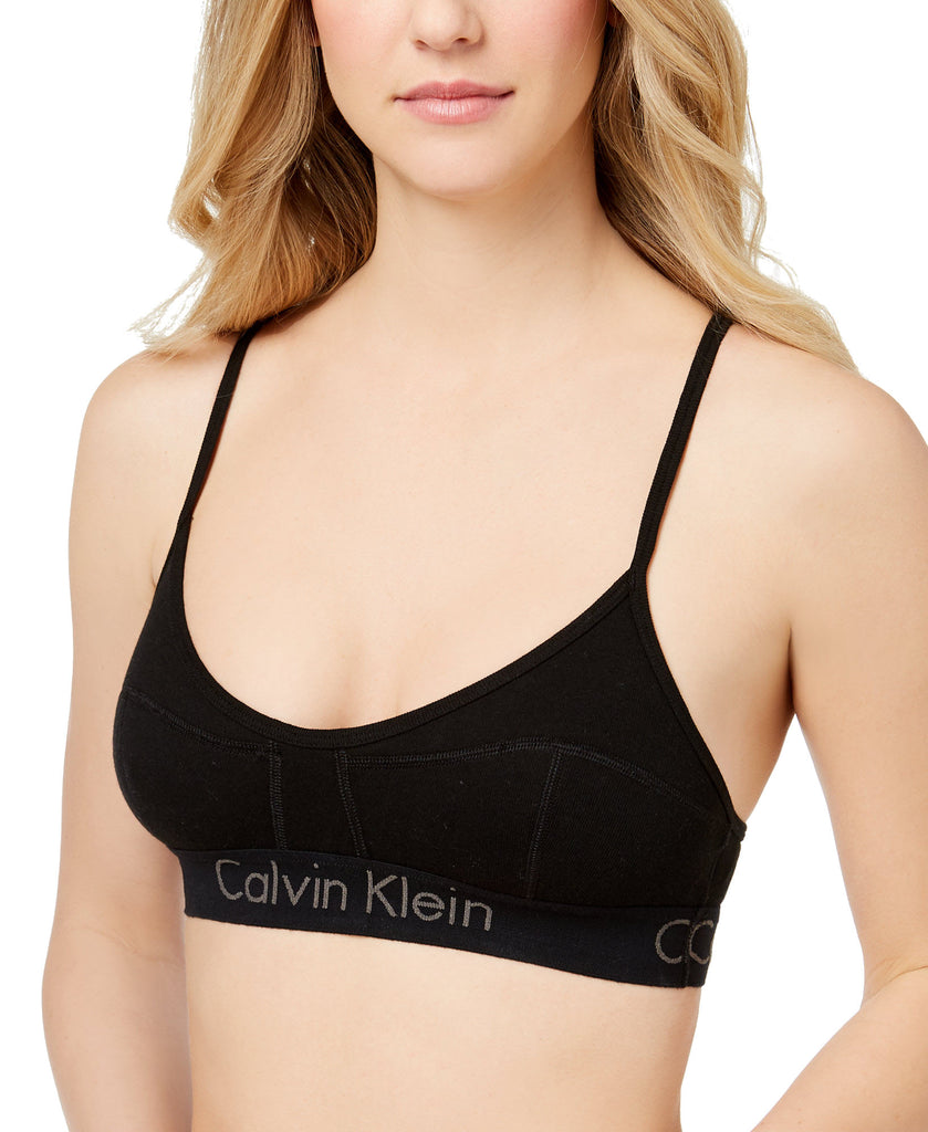 Calvin Klein Women Unlined Logo Band Bralette QF4579