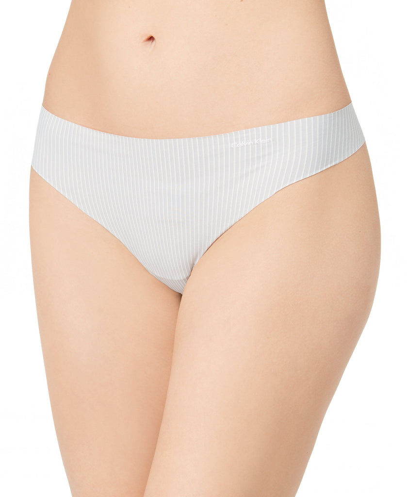 Calvin Klein Women Invisibles Thong Underwear D3428 Parallel Lines