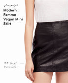 Free People Women Modern Femme Faux Leather Mini Skirt