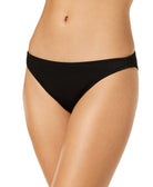 California Waves Juniors Ribbed Bikini Bottoms Black