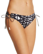 Dolce Vita Women Lace Up Side Bikini Bottom Black