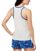 Jenni by Jennifer Moore Women Graphic Print Contrast Trim Pajama Tank
