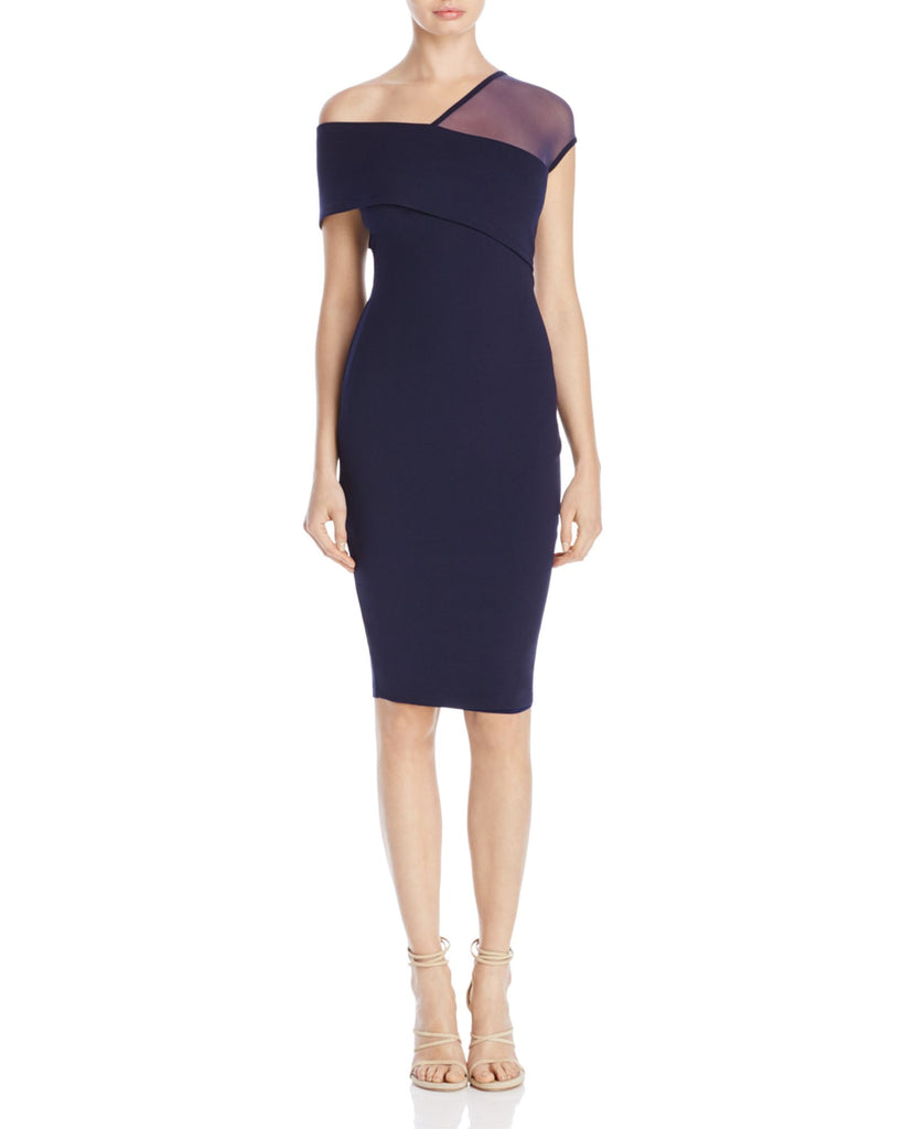 Nookie Women Asymmetric Neckline Dress Navy