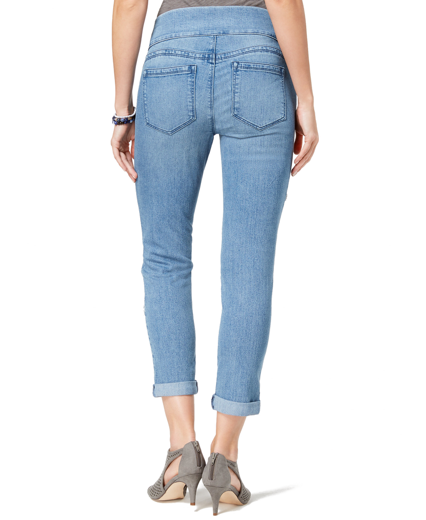 Style & Co Embellished Boyfriend Jeans