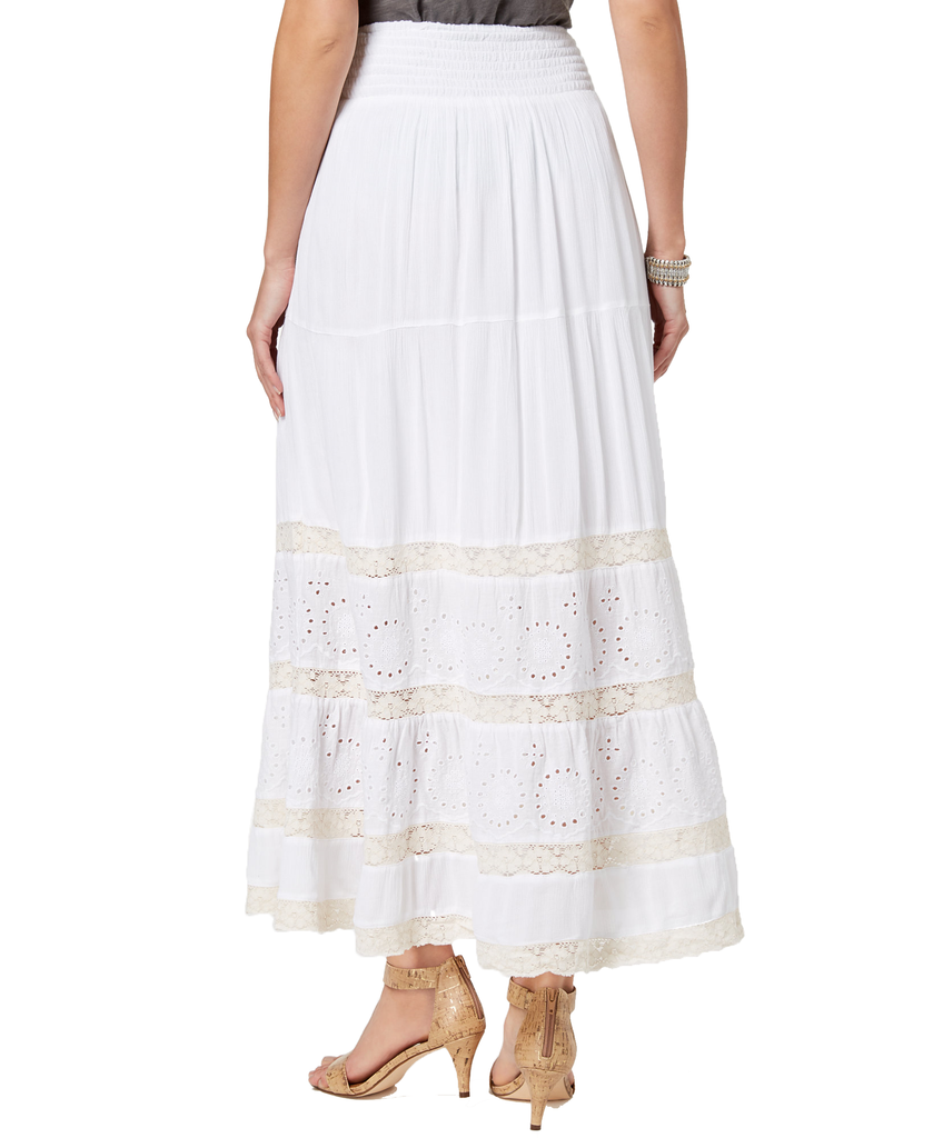 Style & Co Crochet Eyelet Maxi Skirt