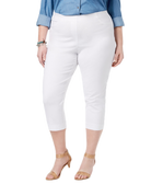 Style & Co Women Plus Capri Pants Bright White