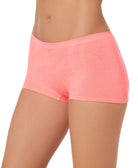 Jenni by Jennifer Moore Women Seamless Boyshort Underwear Coral Palm Tree