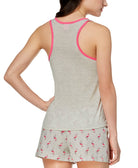 Jenni by Jennifer Moore Women Moore Contrast Trim Graphic Print Tank Top
