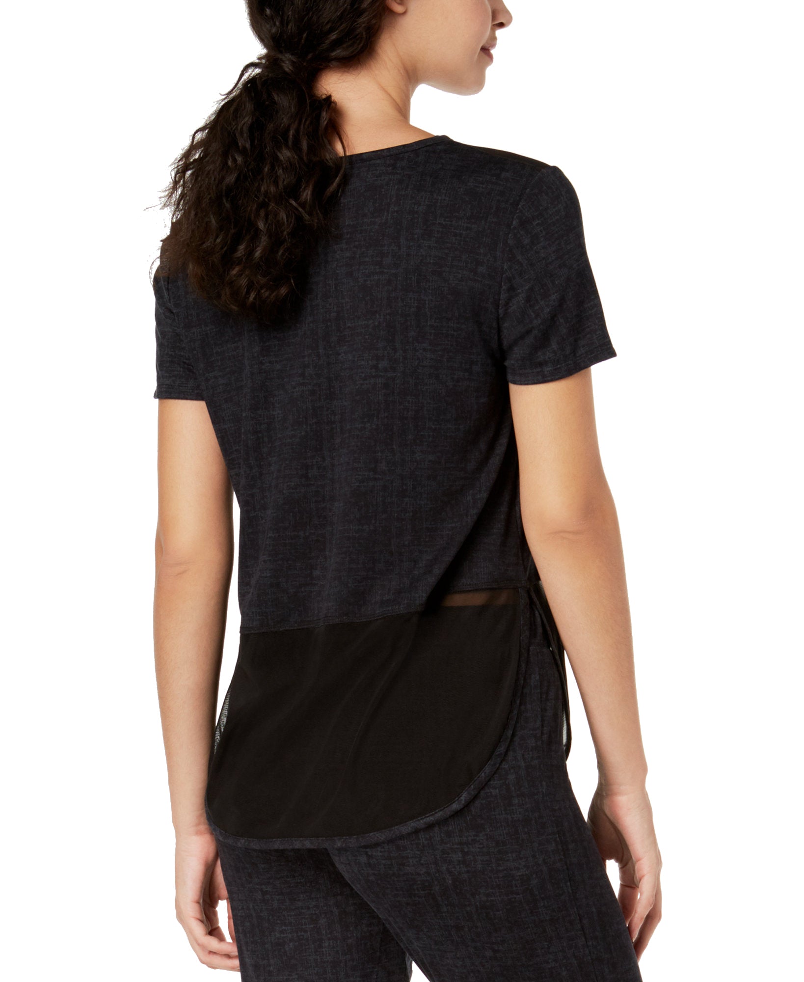 Ande Women Lush Luxe Mesh Panel Pajama Top