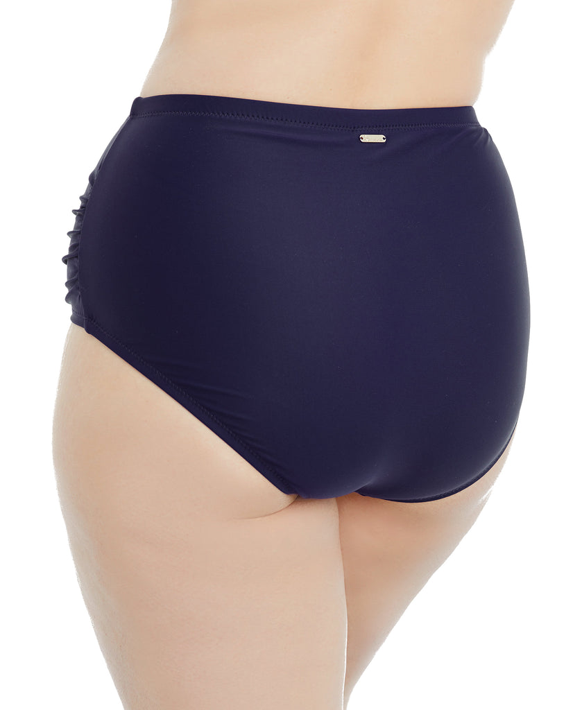 Raisins Women Plus Curve Trendy Costa Shirred High Waist Tummy Control Briefs