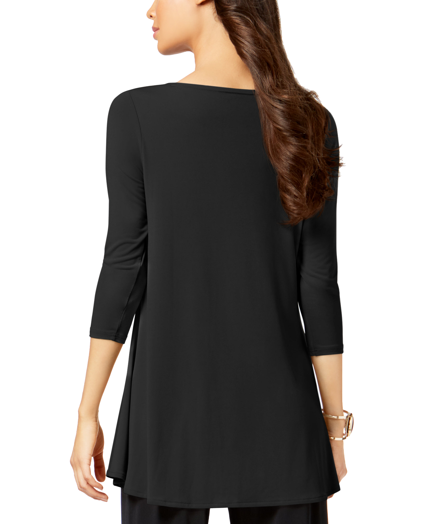 Alfani Women Petite Solid Swing Top