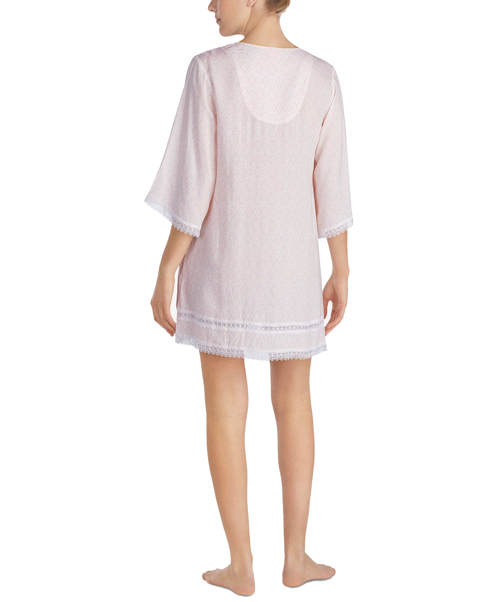 Betsey Johnson Women Lace Trim Printed Sleepshirt