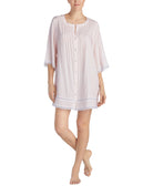 Betsey Johnson Women Lace Trim Printed Sleepshirt Ivory Print