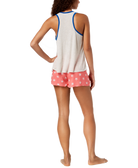 Jenni by Jennifer Moore Women Graphic Print Contrast Trim Pajama Tank