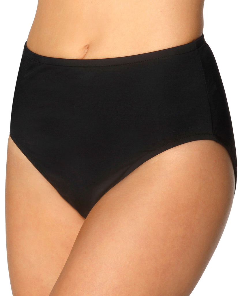 Miraclesuit Womwn High Waist Tummy Control Bikini Bottoms Black