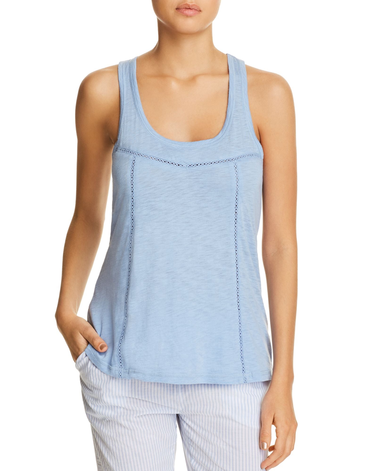 PJ Salvage Women Riveting Basics Tank Blue