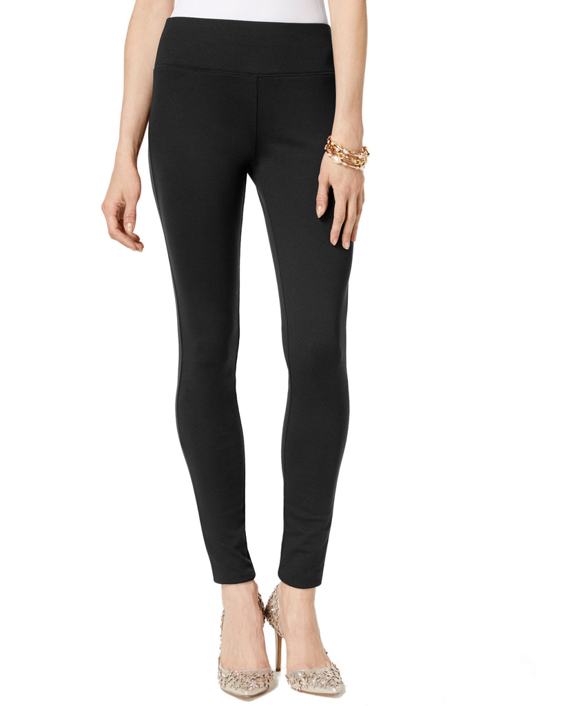 INC International Concepts Women Curvy Pull On Skinny Pants Deep Black