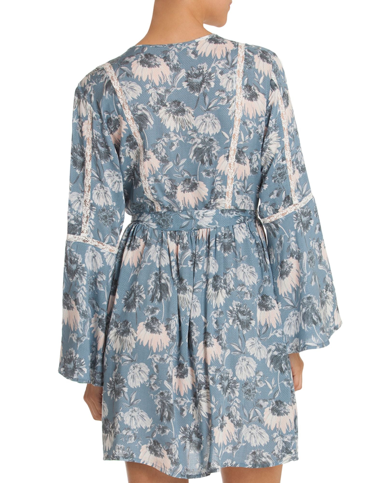 Midnight Bakery Women Floral Wrap Robe