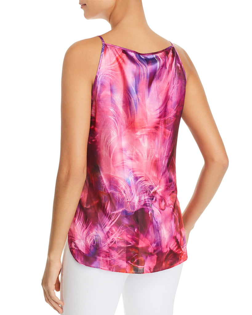 T Tahari Women Faline Printed Chiffon Top